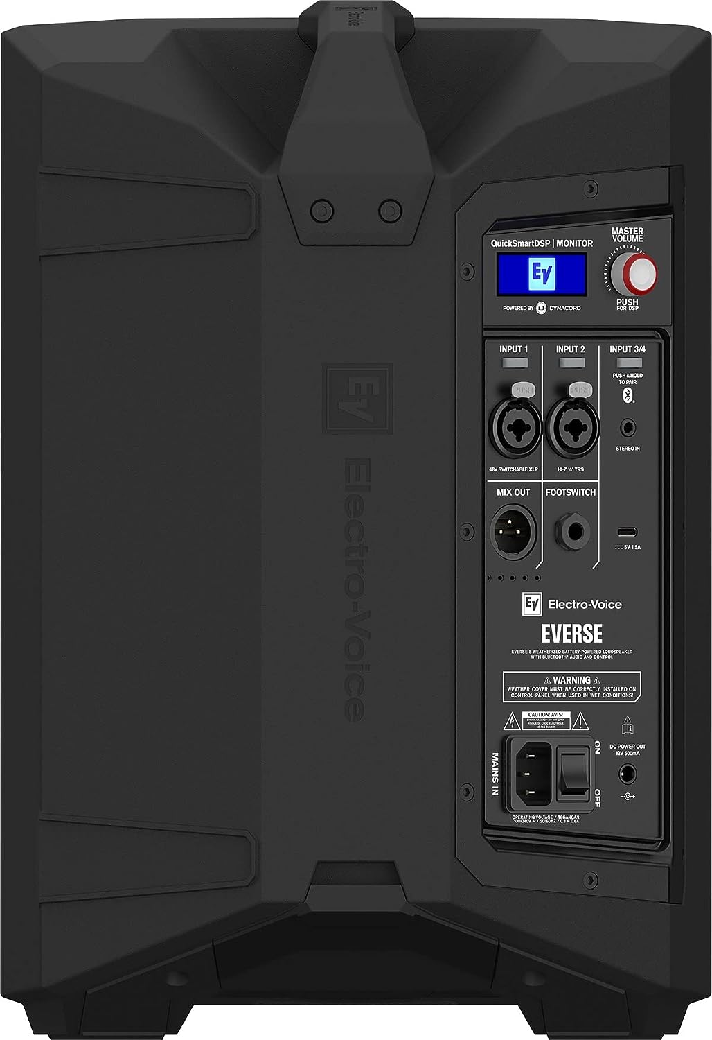 Electro-Voice ELE EVERSE 8" 2-Way Battery Powered Loudspeaker w/Bluetooth, Black (Like New)