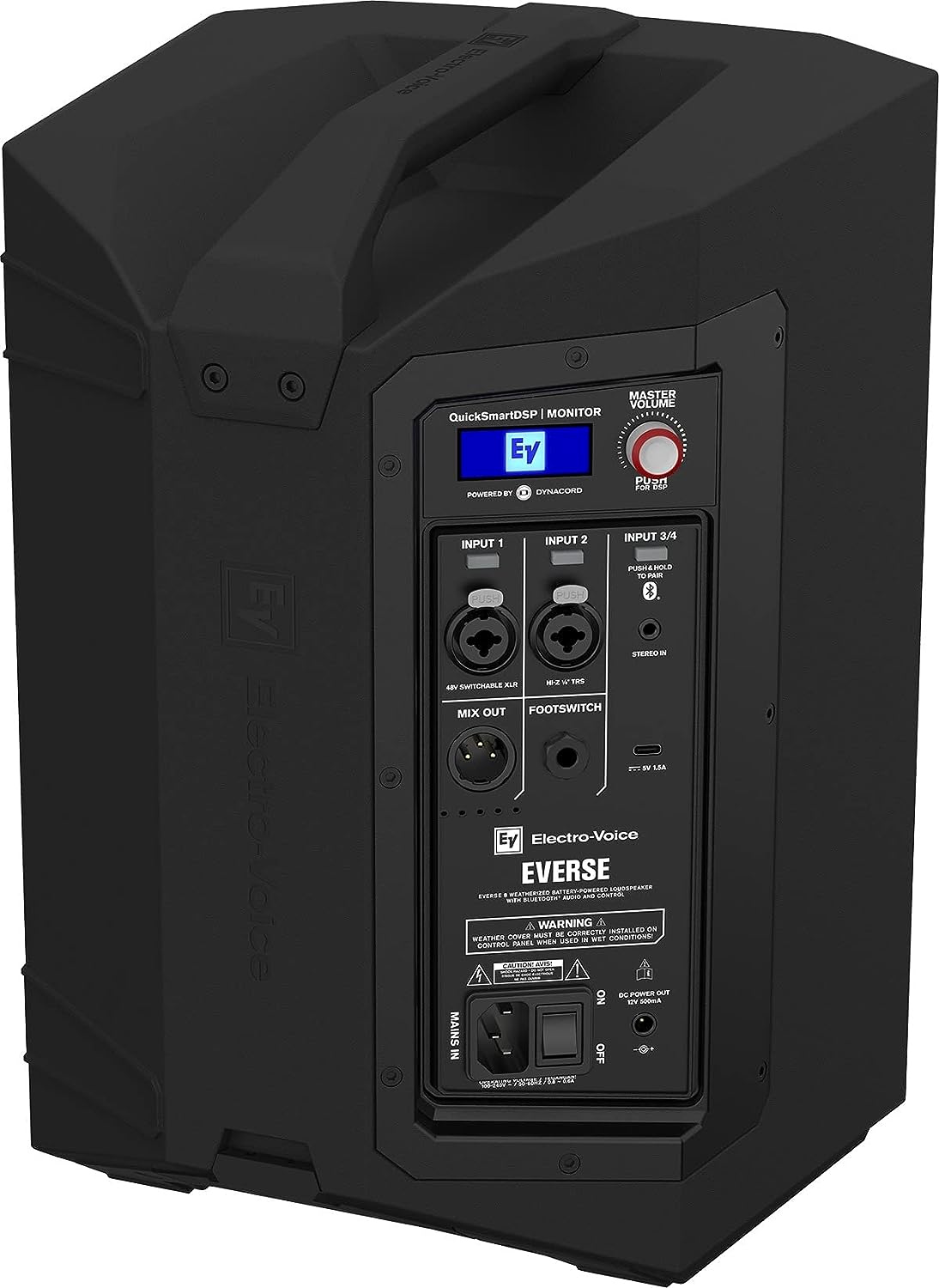 Electro-Voice ELE EVERSE 8" 2-Way Battery Powered Loudspeaker w/Bluetooth, Black (Like New)