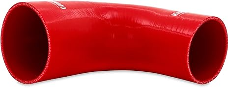 Mishimoto MMCP-R90-3040RD 90-Degree Silicone Transition Coupler, 3" to 4", Red (New)