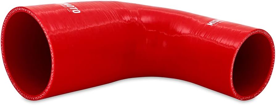 Mishimoto MMCP-R90-2530RD Red Silicone 90-Degree Transition Coupler, 2.50-3.00" (New)