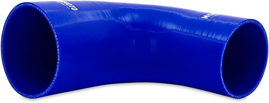 Mishimoto MMCPR9030375BL Blue Silicone 90-Degree Transition Coupler, 3.00"-3.75" (New)