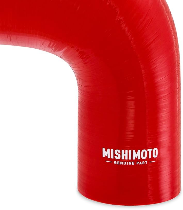 Mishimoto MMCP-R90-2030RD Red Silicone 90-Degree Transition Coupler, 2.00-3.00" (New)