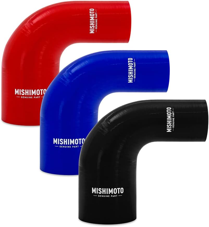 Mishimoto MMCP-R90-2030RD Red Silicone 90-Degree Transition Coupler, 2.00-3.00" (New)