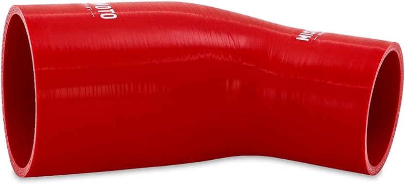 Mishimoto MMCP-R45-2530RD Red Silicone 45-Degree Transition Coupler, 2.50-3.00" (New)