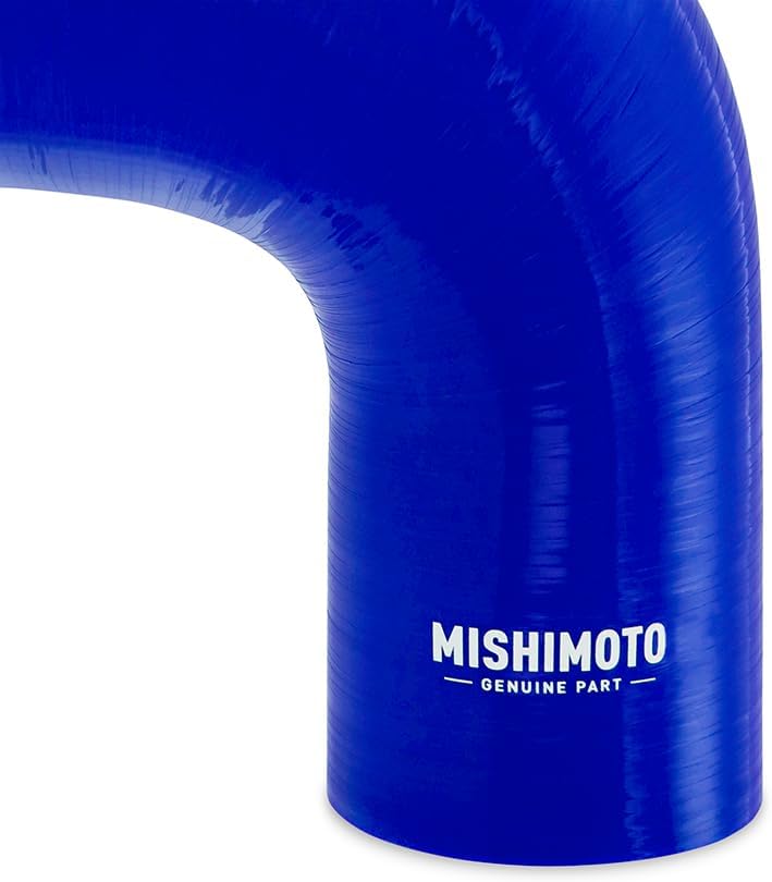 Mishimoto MMCPR9030325BL Blue Silicone 90-Degree Transition Coupler, 3.00"-3.25" (New)
