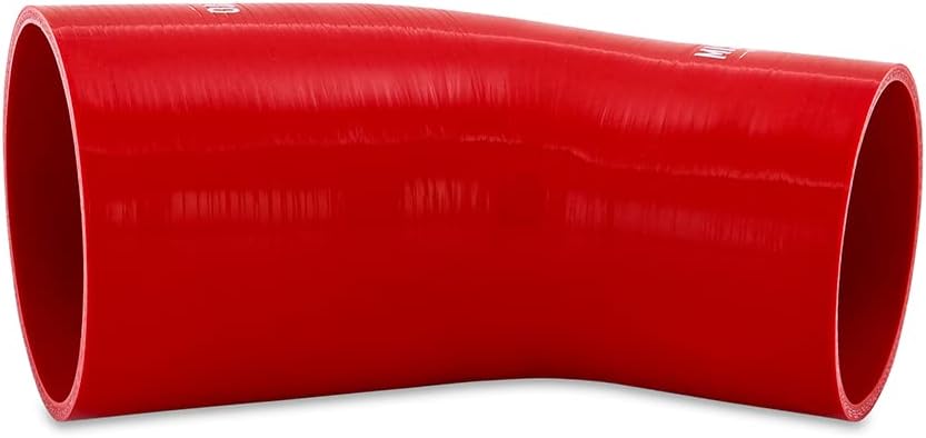 Mishimoto MMCP-R45-3540RD Red Silicone 45-Degree Transition Coupler, 3.50"-4.00" (New)