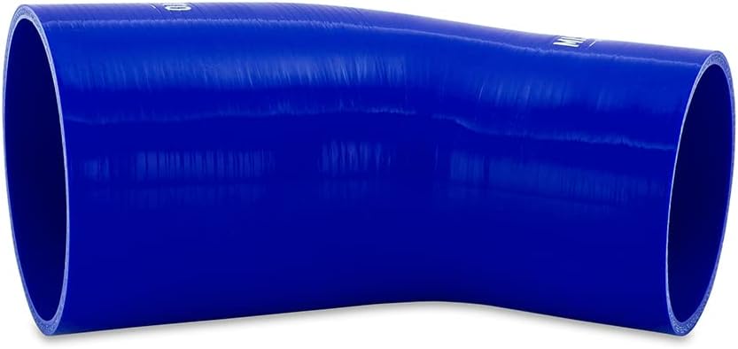 Mishimoto MMCP-R45-3040BL Blue Silicone 45-Degree Transition Coupler, 3.00-4.00" (New)