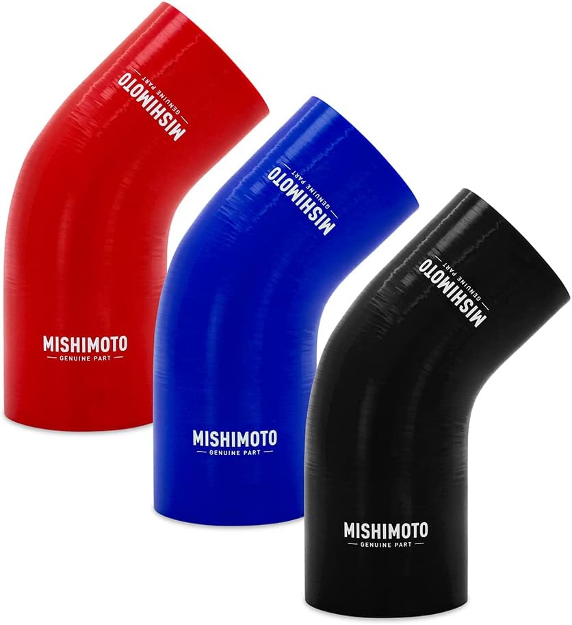 Mishimoto MMCPR4530325BL Blue Silicone 45-Degree Transition Coupler, 3.00"-3.25" (New)