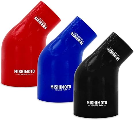 Mishimoto MMCP-R45-2540RD 45° Silicone Transition Coupler, 2.5" to 4" - Red (New)