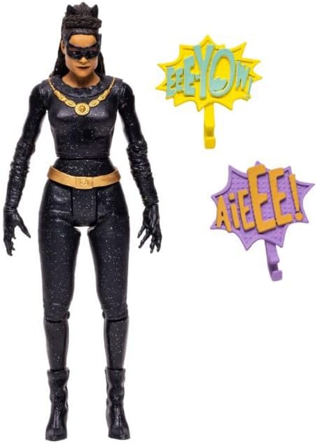McFarlane Toys Catwoman Season 1 DC Retro 6IN WV4 Batman Action Figure - 1 Pcs (New, Damaged Retail Box)