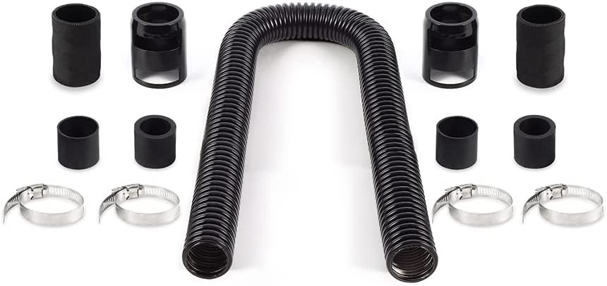 Mishimoto MMAH-U36BK Universal Flexible Stainless Steel Radiator Hose Kit, 36" (Like New)