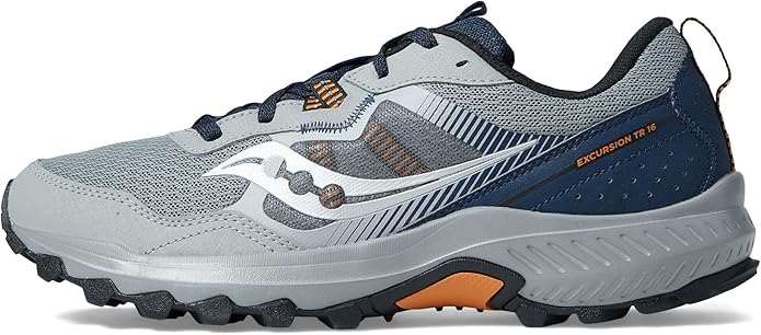 Saucony Men's Excursion Tr16 Hiking Shoe, Rubber Sole, Size 12 - Fossil/Night (Like New)