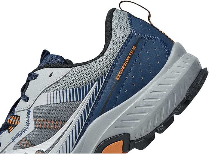 Saucony Men's Excursion Tr16 Hiking Shoe, Rubber Sole, Size 12 - Fossil/Night (Like New)