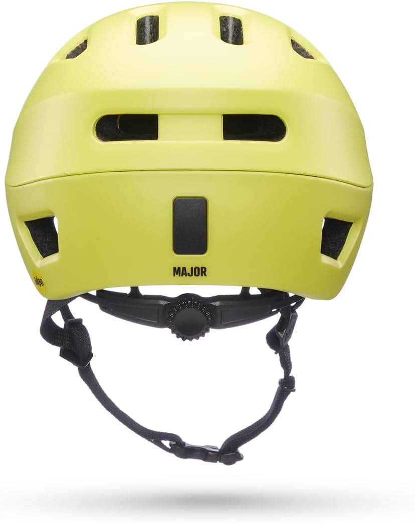 BERN Major Adult Lightweight Bicycle Helmet, Large Size - MIPS Matte Lime (New)