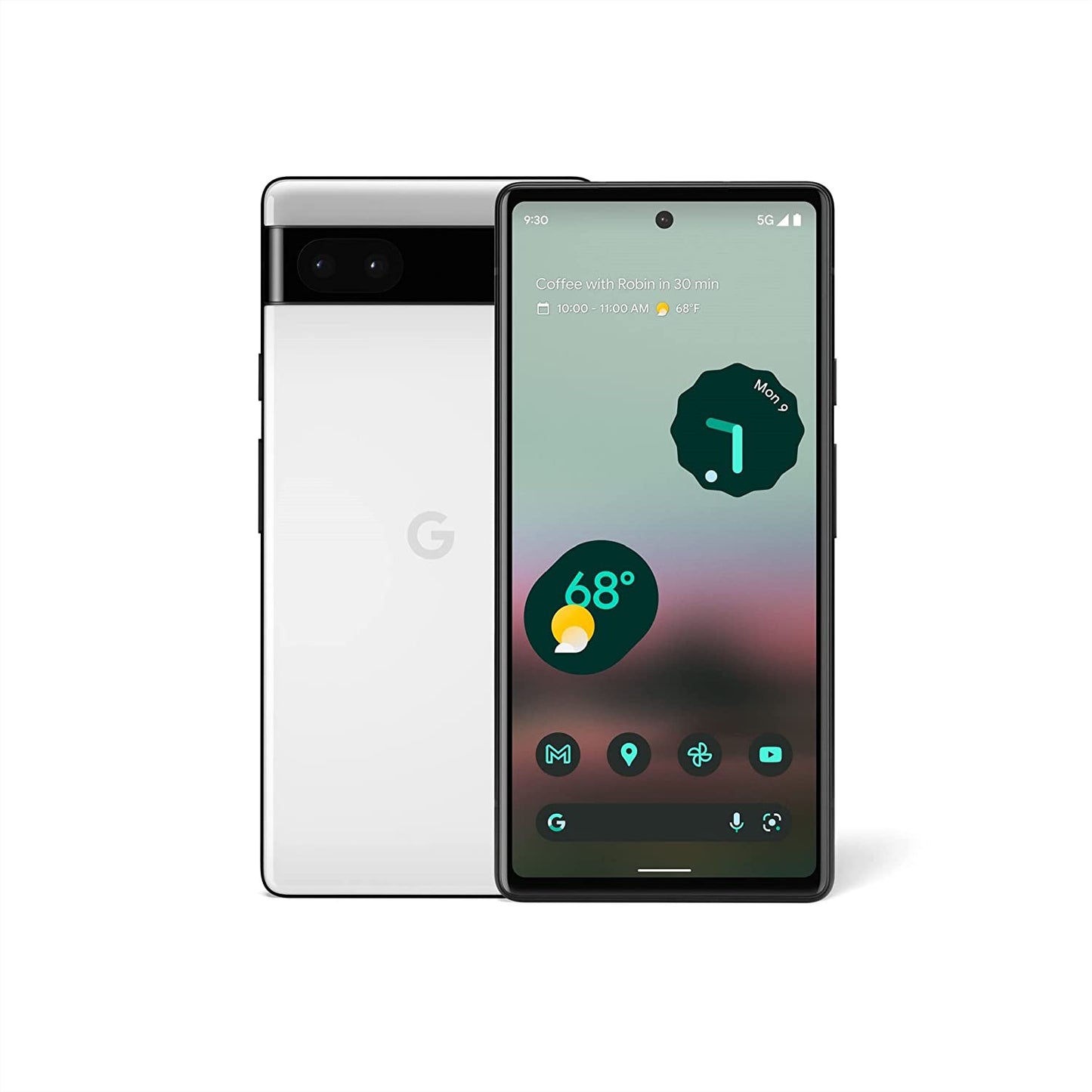 Google Pixel 6a 5G 128GB/6GB 6.13 Inches Unlocked Android Smartphone - Chalk (Used)