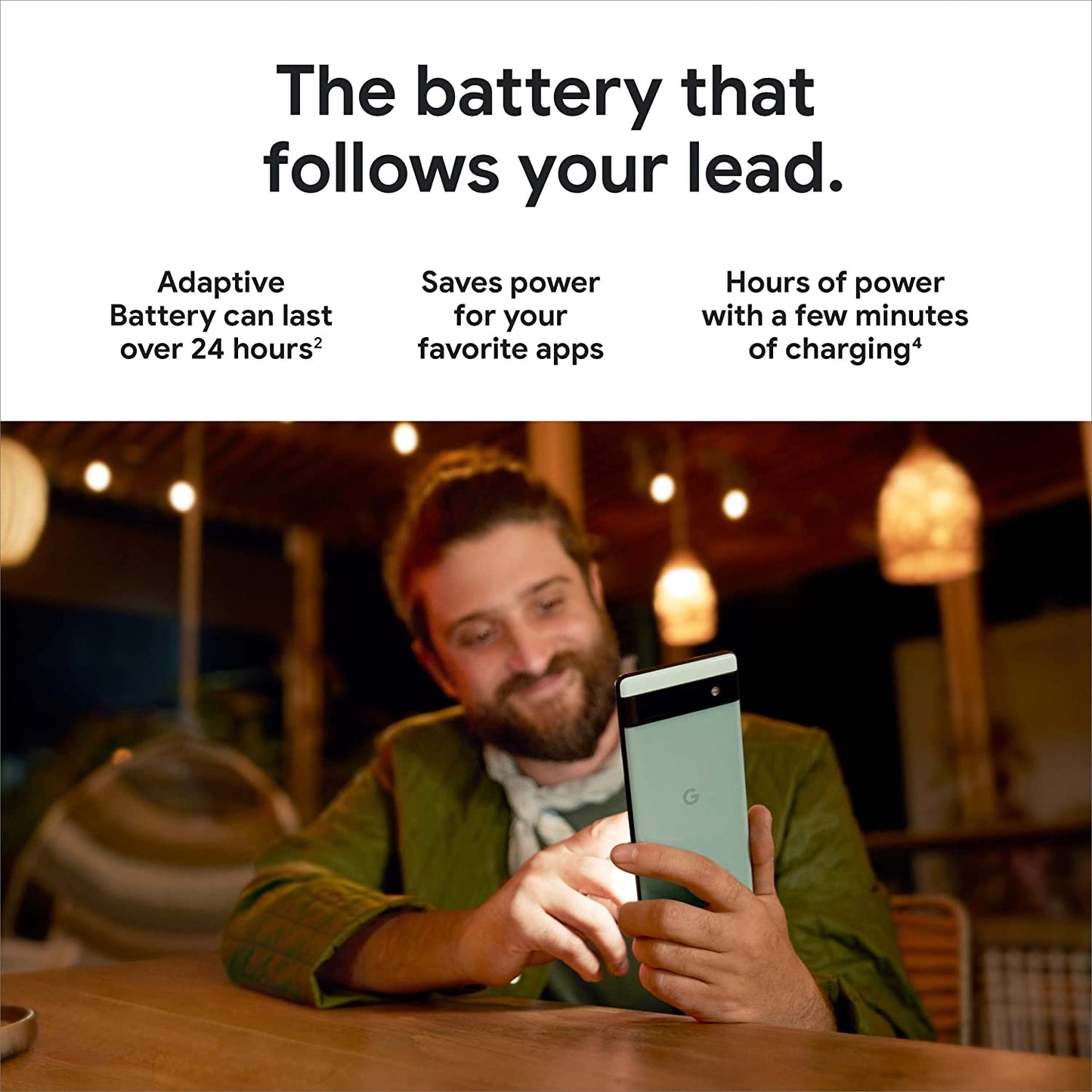 Google Pixel 6a 5G 128GB/6GB 6.13 Inches Unlocked Android Smartphone - Chalk (Used)
