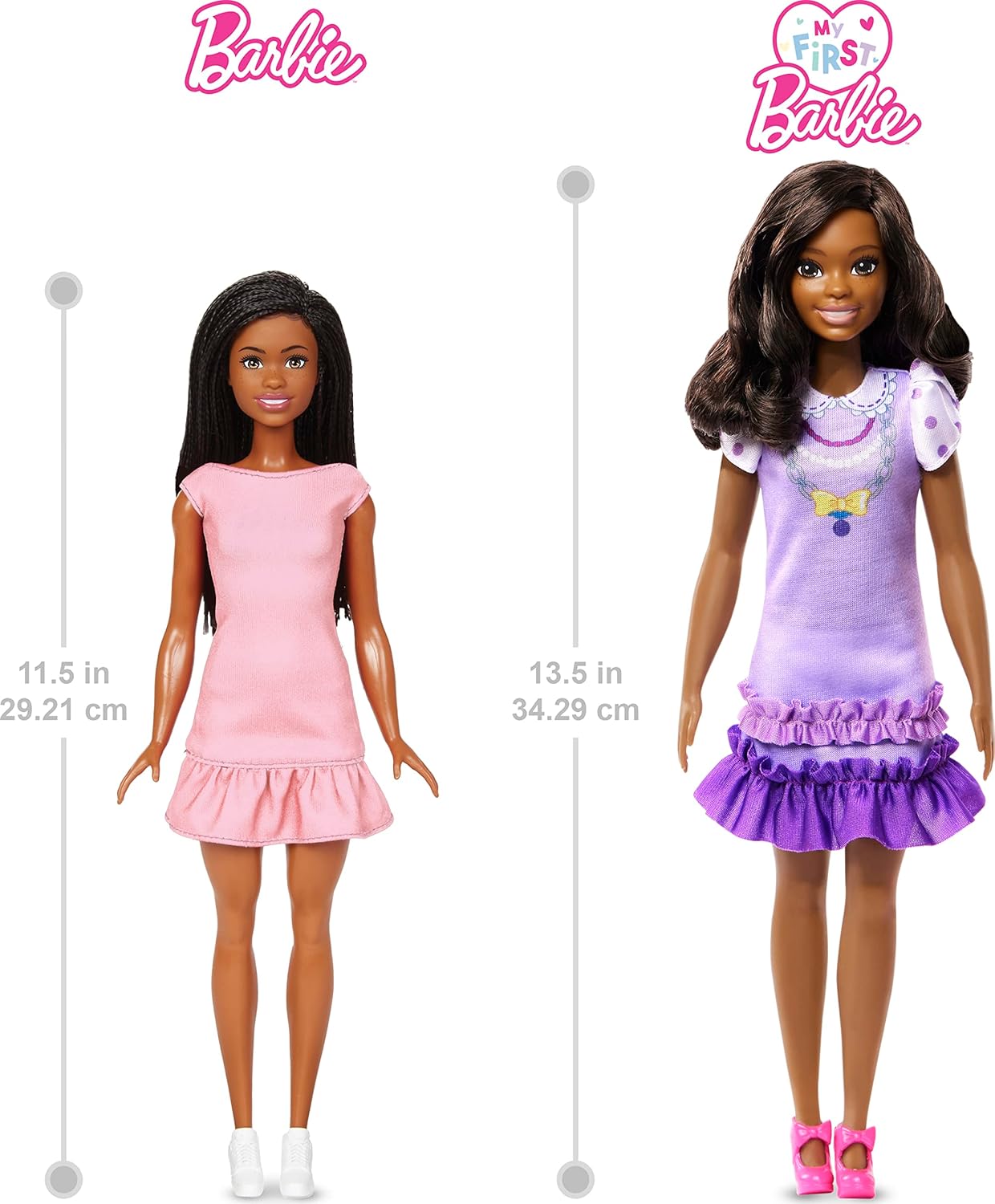 Barbie: My First Preschool Doll with 13.5-inch Soft Posable Body - Multicolor (Like New)