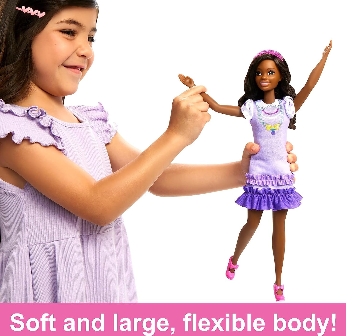 Barbie: My First Preschool Doll with 13.5-inch Soft Posable Body - Multicolor (Like New)