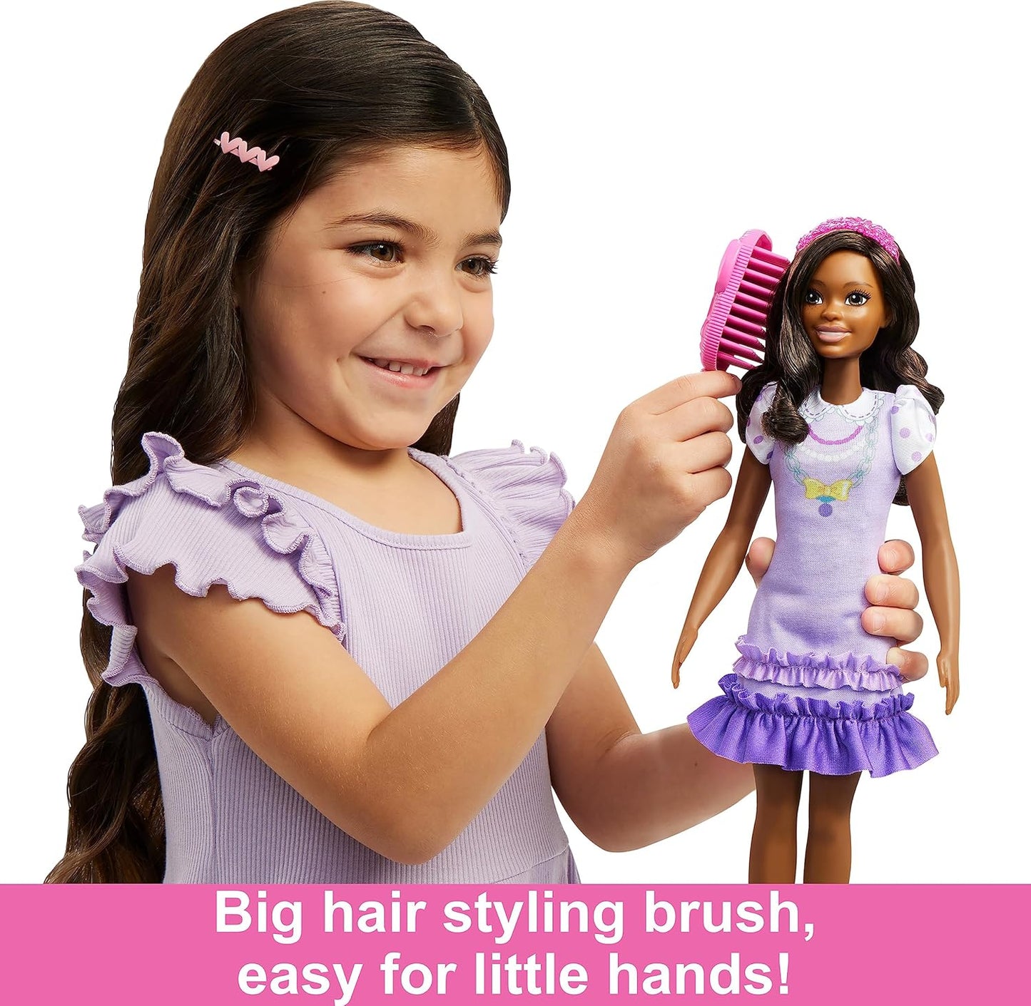 Barbie: My First Preschool Doll with 13.5-inch Soft Posable Body - Multicolor (Like New)