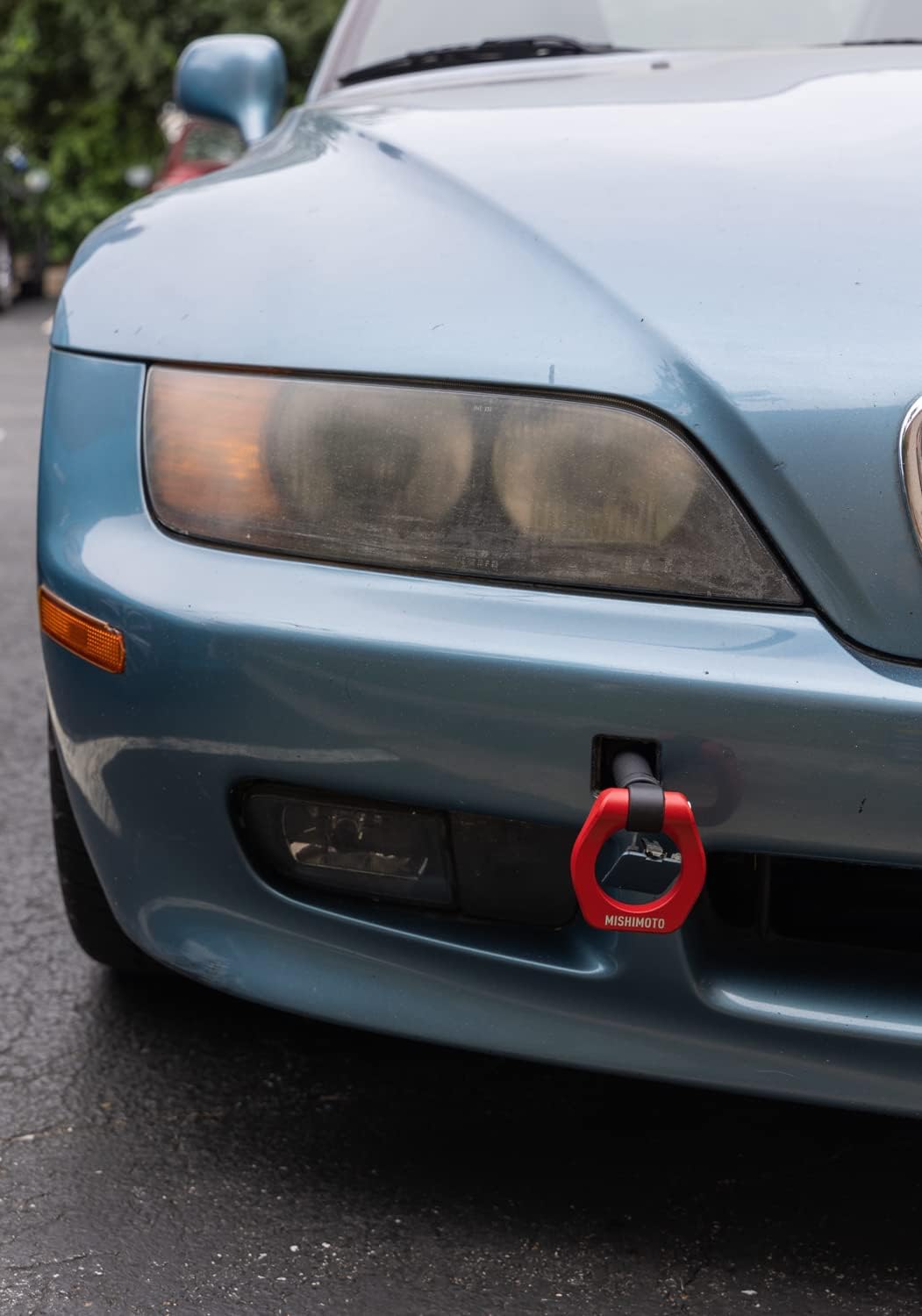 Mishimoto MMTH-E36-92BL Blue Racing Tow Hook for 1992-1999 BMW E36, Front (New)