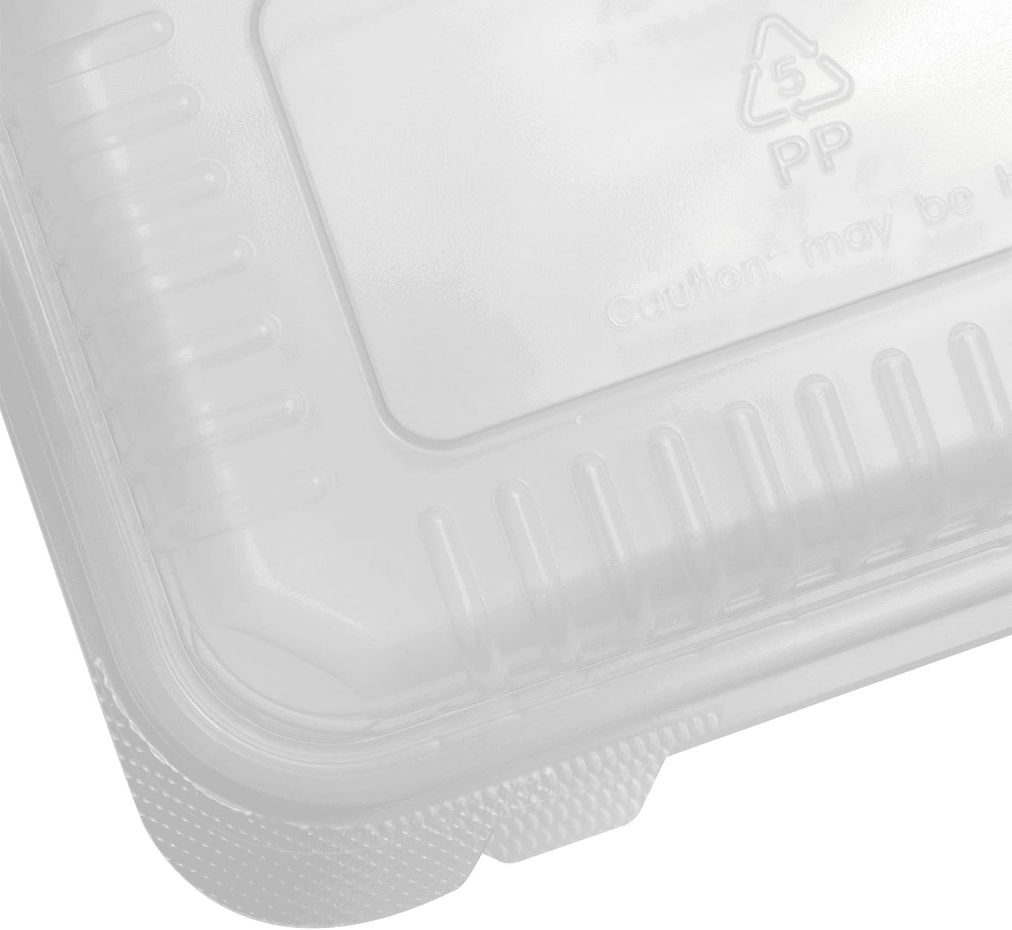 TEA ZONE Polypropylene Karat Clamshell Take Out Food Containers, Clear - 9" x 6" (Like New)