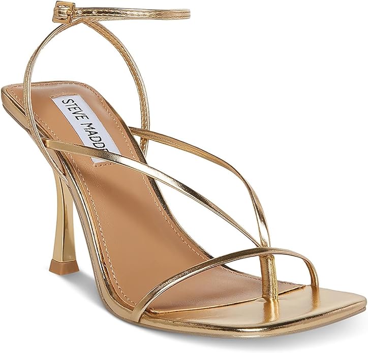 Steve Madden Women's Annie Heeled Sandal, Rubber Sole, Size 8.5 - Wine Patent (Like New)