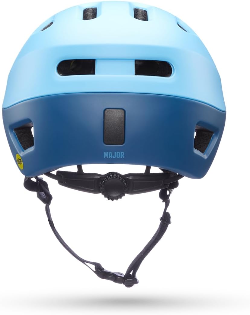 BERN Major Adjustable Ventilation Adult Bicycle Helmet, MIPS Matte Cyan - Medium (Like New)