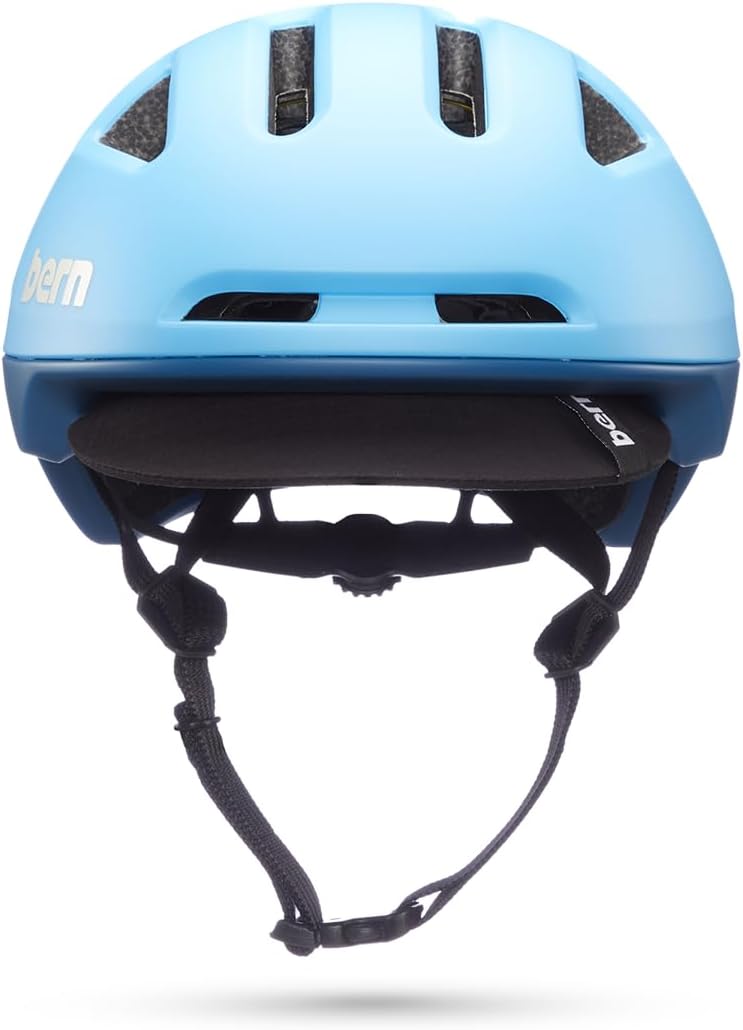 BERN Major Adjustable Ventilation Adult Bicycle Helmet, MIPS Matte Cyan - Medium (Like New)