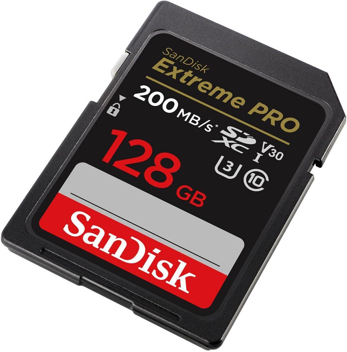 SanDisk Extreme PRO Temperature Proof 128GB SDXC Memory Card for Camera - Black (Like New)