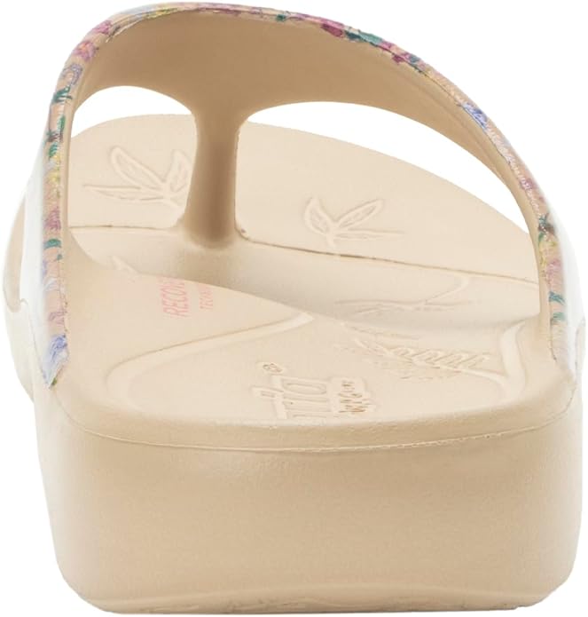 Alegria Ode Recovery Lightweight EVA Thong Sandal for Women, Sand Gloss, 5-5.5 M (Like New)