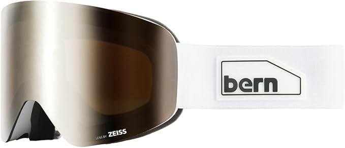 BERN B-1 Magnetic Change Dual Zeiss Sunny & Cloudy Lens Snow Goggles with Bag (Like New)