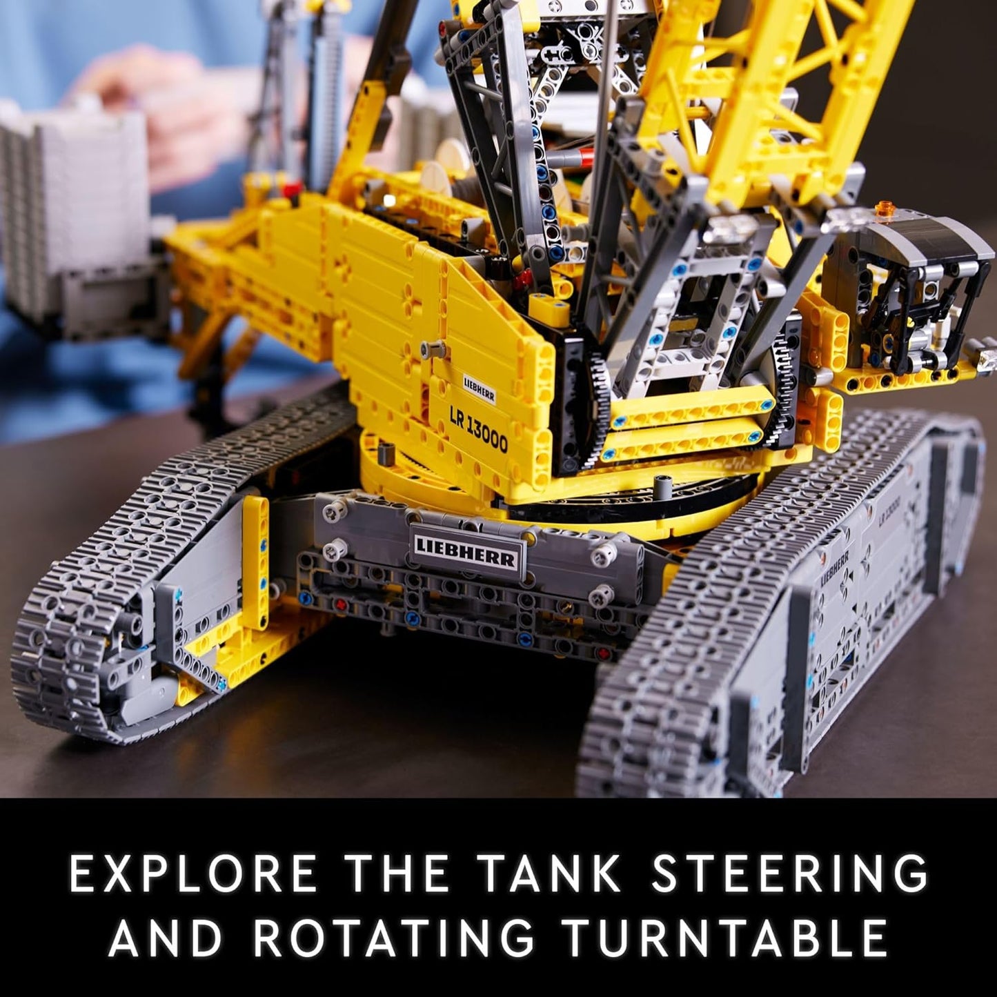 LEGO Technic Liebherr Crawler Crane LR 13000 Model Kit - Bedroom or Office Decor (Like New)