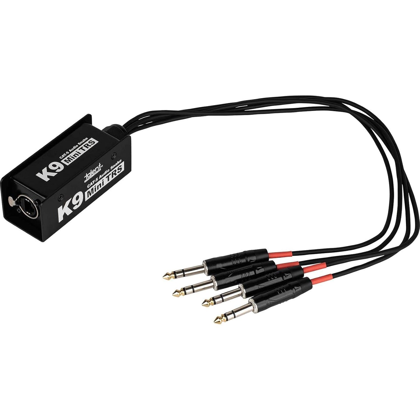 Talent Sound & Lighting K9-Mini TRS Cat5 Audio Snake w/ 4-Channel Braided Cable (Like New, No Retail Box)