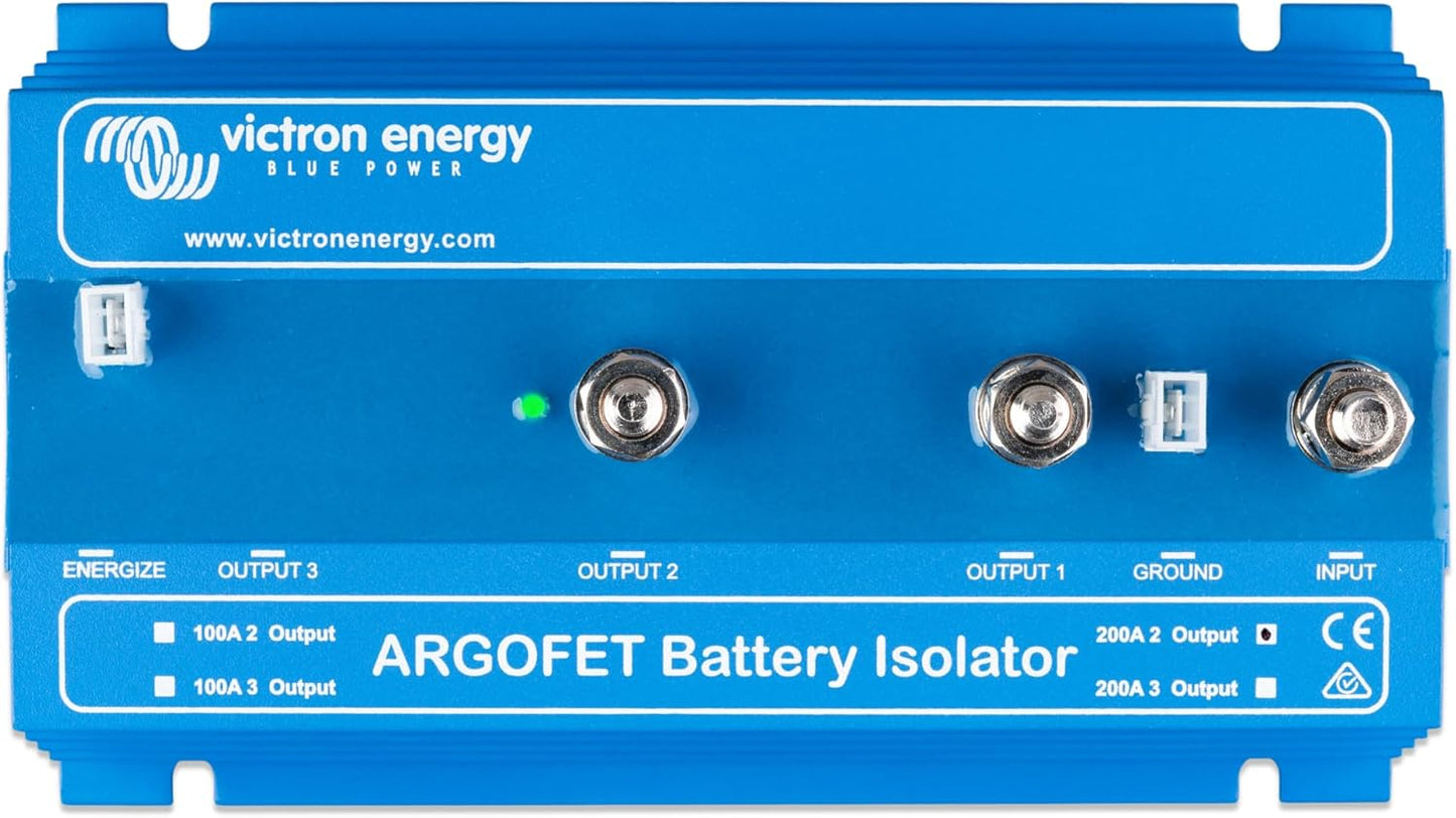 Victron Energy Argofet Fet-Based Battery Isolators 200-2AC for Marine, 12/24-V (Like New)