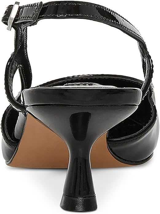 Steve Madden Buckle Ankle-Strap Legaci Heels for Women, Black Patent - Size 7 (Like New)