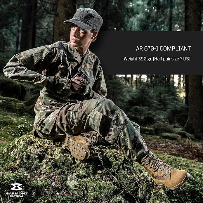 GARMONT TACTICAL T8 Athena Military Combat Boots for Women - Size 7, Coyote (New, Damaged Retail Box)