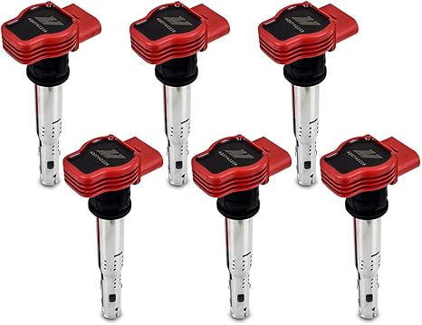 Mishimoto Ignition Coil, Set of 6 for 2006–2008 VW/GTI/TSI/FSI/TFSI, OEM Fit (Like New)