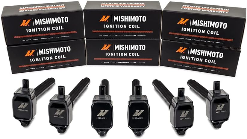 Mishimoto MMIG-WRA-1206 Ignition Coil for 2012-2018 Jeep Wrangler, Set of 6 (Like New)