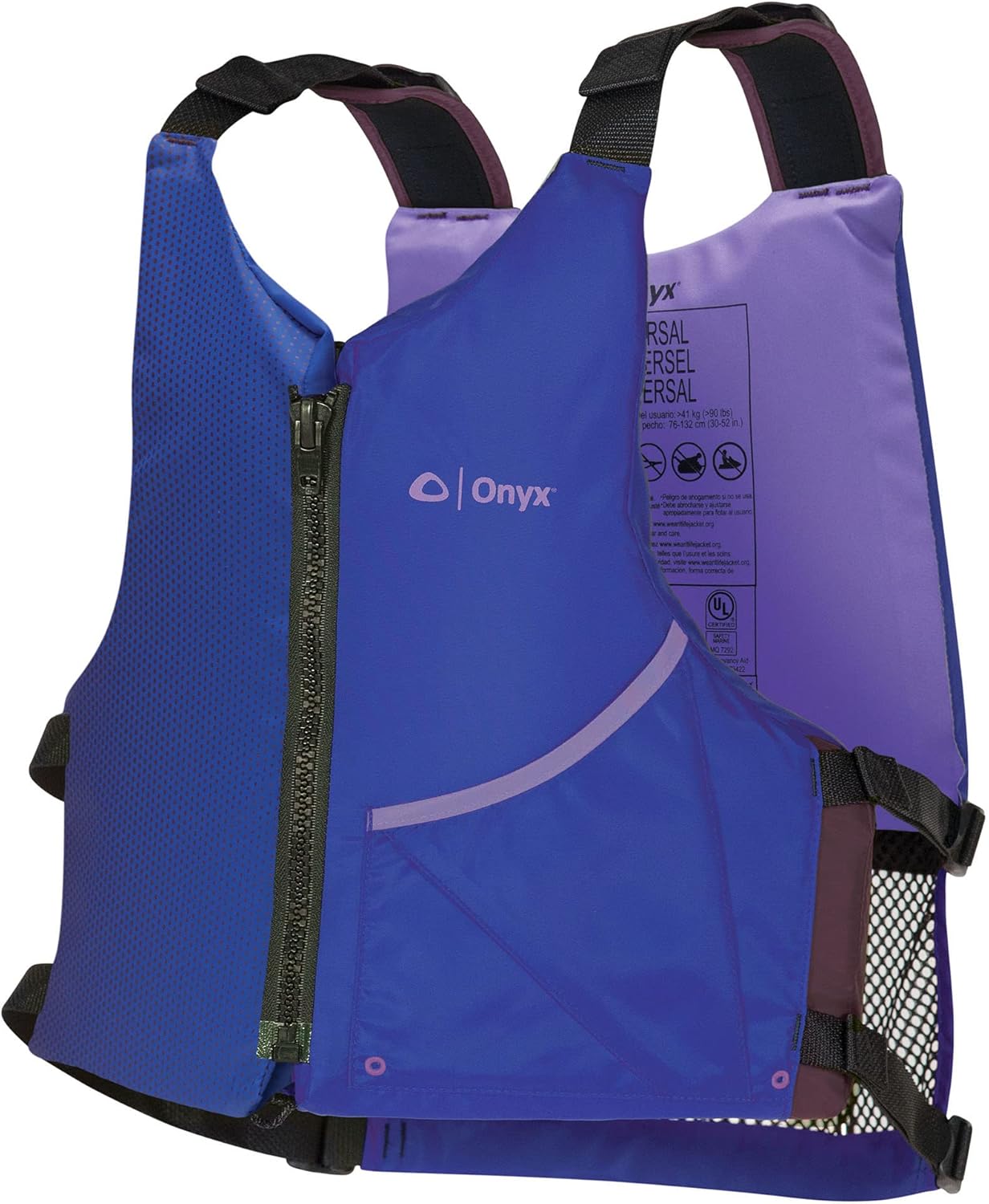 Onyx Lightweight Adjustable Universal Paddle Life Jacket with Zipper for Adult (Like New, No Retail Box)