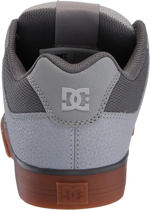 DC Pure Lace-Up Leather Athletic Skateboarding Shoe for Men, Rubber Sole (Like New)