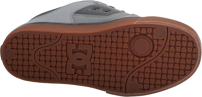 DC Pure Lace-Up Leather Athletic Skateboarding Shoe for Men, Rubber Sole (Like New)