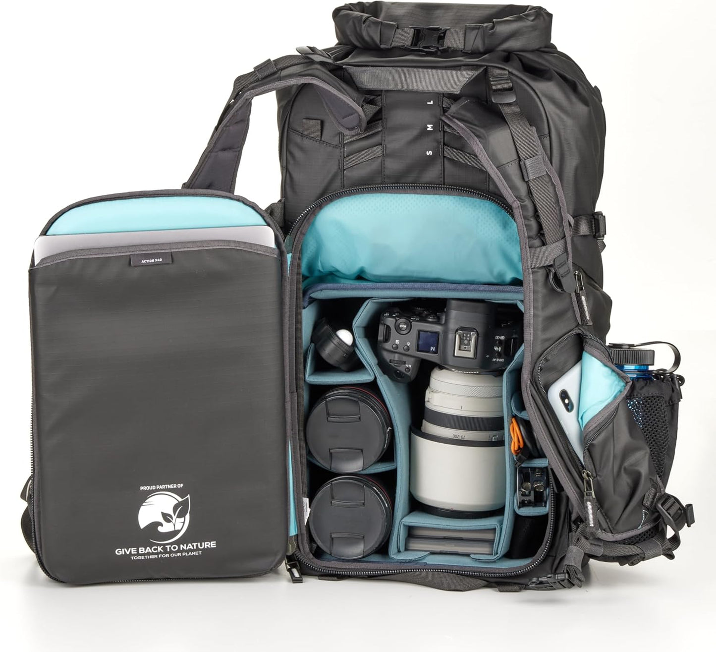 Shimoda Action X40 V2 Water Resistant Camera Backpack w/ M DSLR Core Unit, Black (Like New, No Retail Box)