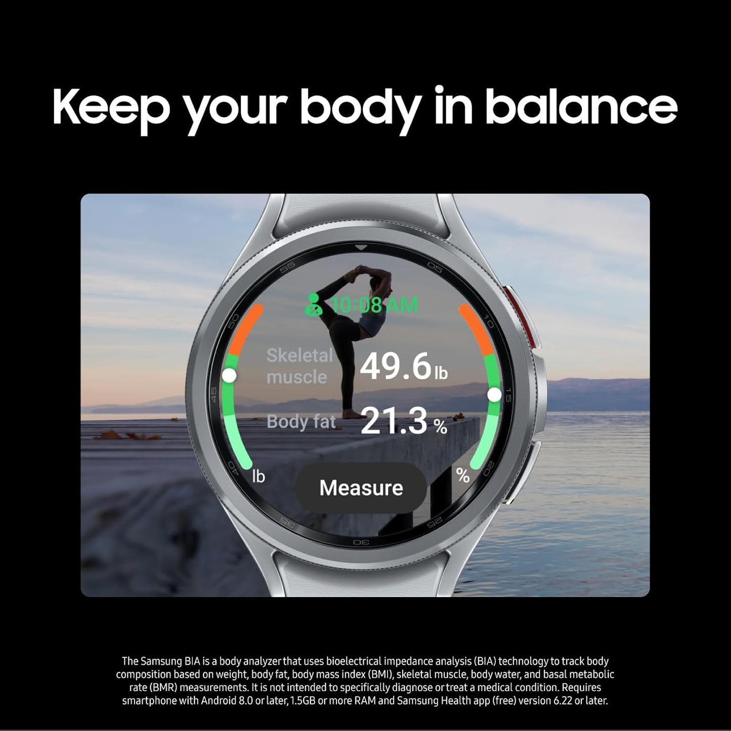 Samsung Galaxy 4G 16000MB 43mm Bluetooth Round Smartwatch with Fitness Tracker (New)