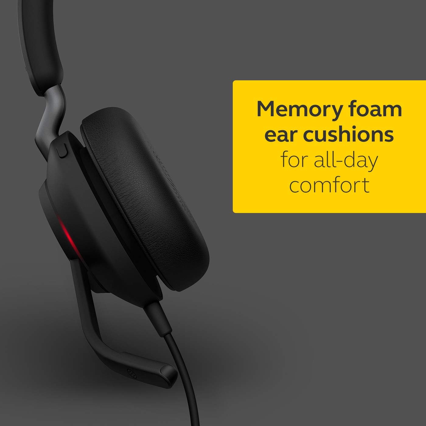 Jabra Evolve2 40 SE Mono Wired 3-Mic Call Headset with A Boom Arm - Black (Used, No Retail Box)