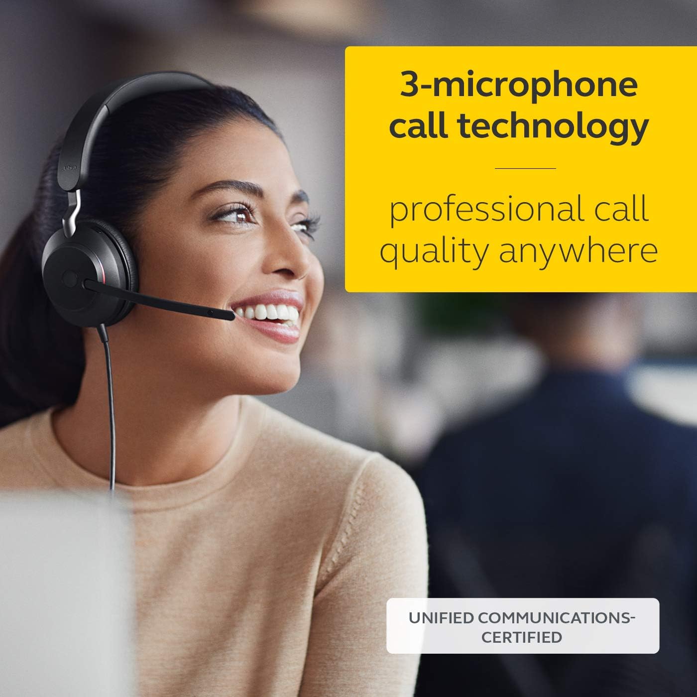 Jabra Evolve2 40 SE Mono Wired 3-Mic Call Headset with A Boom Arm - Black (Used, No Retail Box)