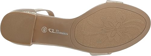 Chinese Laundry Jody 2-Strap Block Heel Sandal For Women, Lt Gold, Size 7.5 Wide (Like New, Damaged Retail Box)