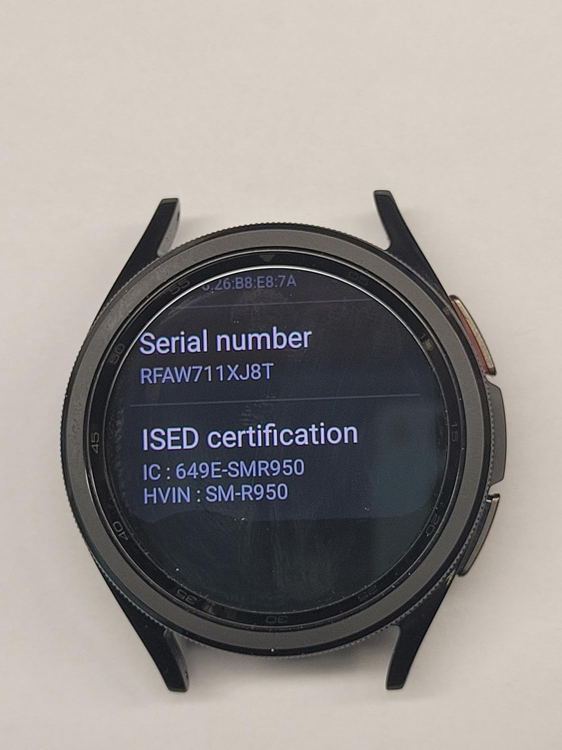 SAMSUNG Galaxy SM-R950 Classic Bluetooth Smartwatch w/ Fitness Tracker - Silver (Like New)