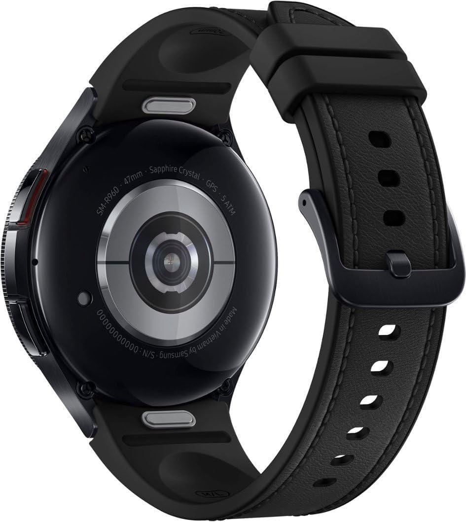 Samsung Galaxy Watch 6 Classic Bluetooth Fitness Tracker Smartwatch, 47mm, Black (Used)