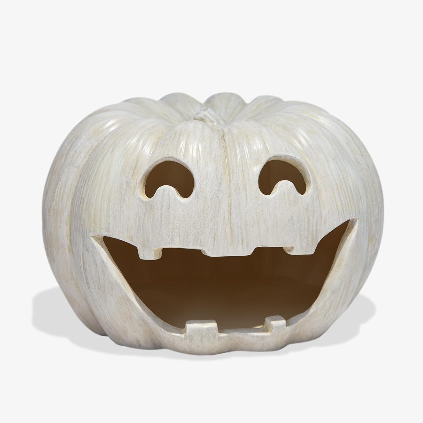 Luminara Jack-o'-Lantern Resin Pumpkin Tealight Holder for Indoor or Outdoor (Like New)