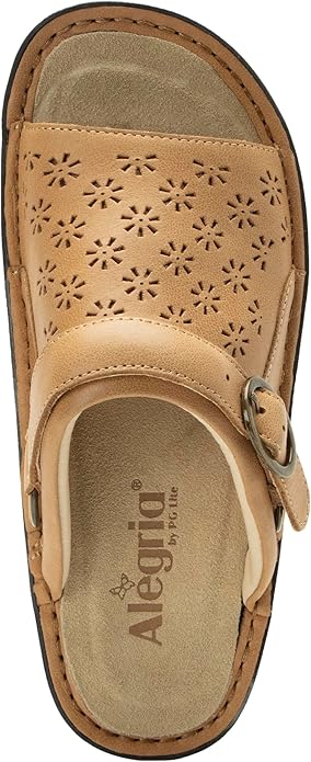 Alegria by PG Lite Leather Adjustable Slide for Women's, Size 9.5-10, Fawn (Like New)